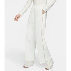 New Nike Sportswear Icon Clash Woven Wide Leg Trousers Off White Pants Size M